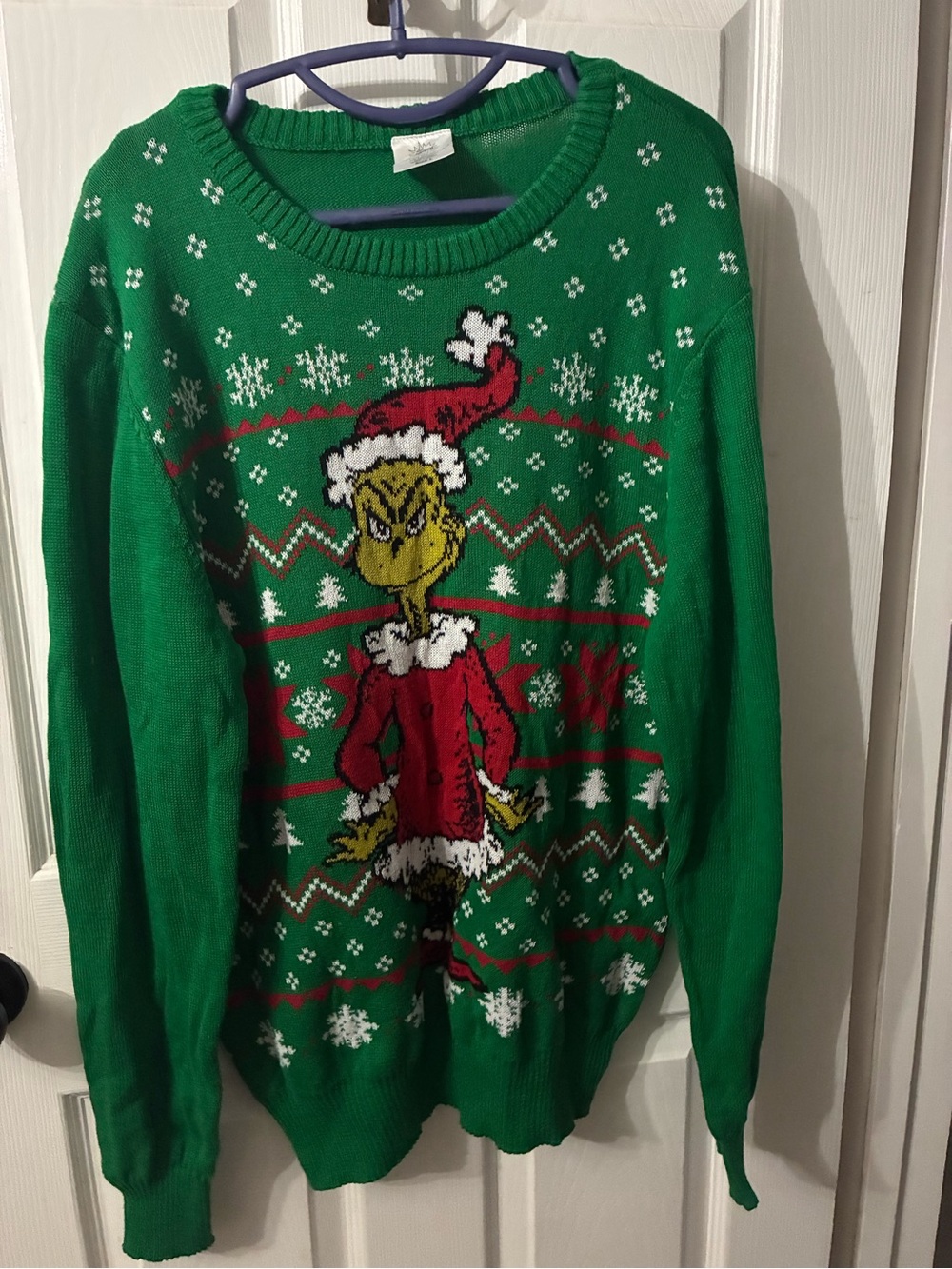 Adult Large Grinch Christmas Sweater